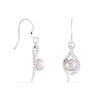 Boucles D'oreilles Pendantes Deniz Argent Perle De Culture Et Oxyde