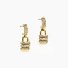 Boucles D'Oreilles Pendantes Guess My Secret Acier Jaune Oxyde De Zirconium