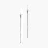 Boucles D'oreilles Pendantes Yaka Argent Blanc