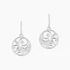 Boucles D'oreilles Pendantes Hita Argent Blanc