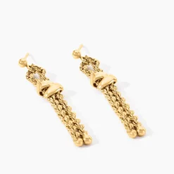 Boucles D'Oreilles Pendantes Cordelia Or Jaune