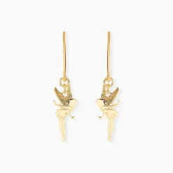Boucles D'oreilles Pendantes Fee Or Jaune