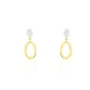 Boucles D'oreilles Pendantes Tatiana Or Jaune Diamant