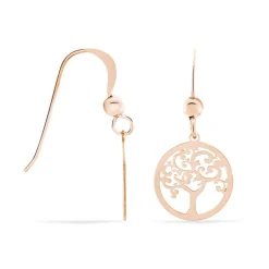Boucles D'oreilles Pendantes Marijan Argent Rose