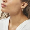 Boucles D'oreilles Pendantes Ainhoa Or Tricolore Diamant