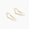Boucles D'oreilles Pendantes Brin D'or Or Jaune