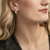 Boucles D'oreilles Pendantes Fidelma Argent Blanc Spinelle Oxyde