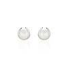 Boucles D'oreilles Pendantes Saori Argent Blanc Perle De Culture