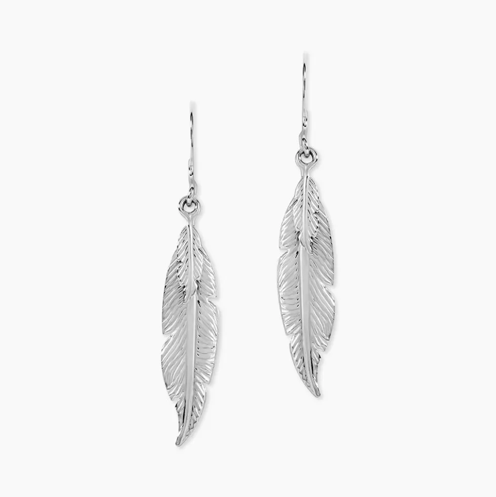Boucles D'oreilles Pendantes Violka Argent Blanc