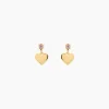 Boucles D'oreilles Pendantes Or Jaune Marie Lou Oxyde De Zirconium