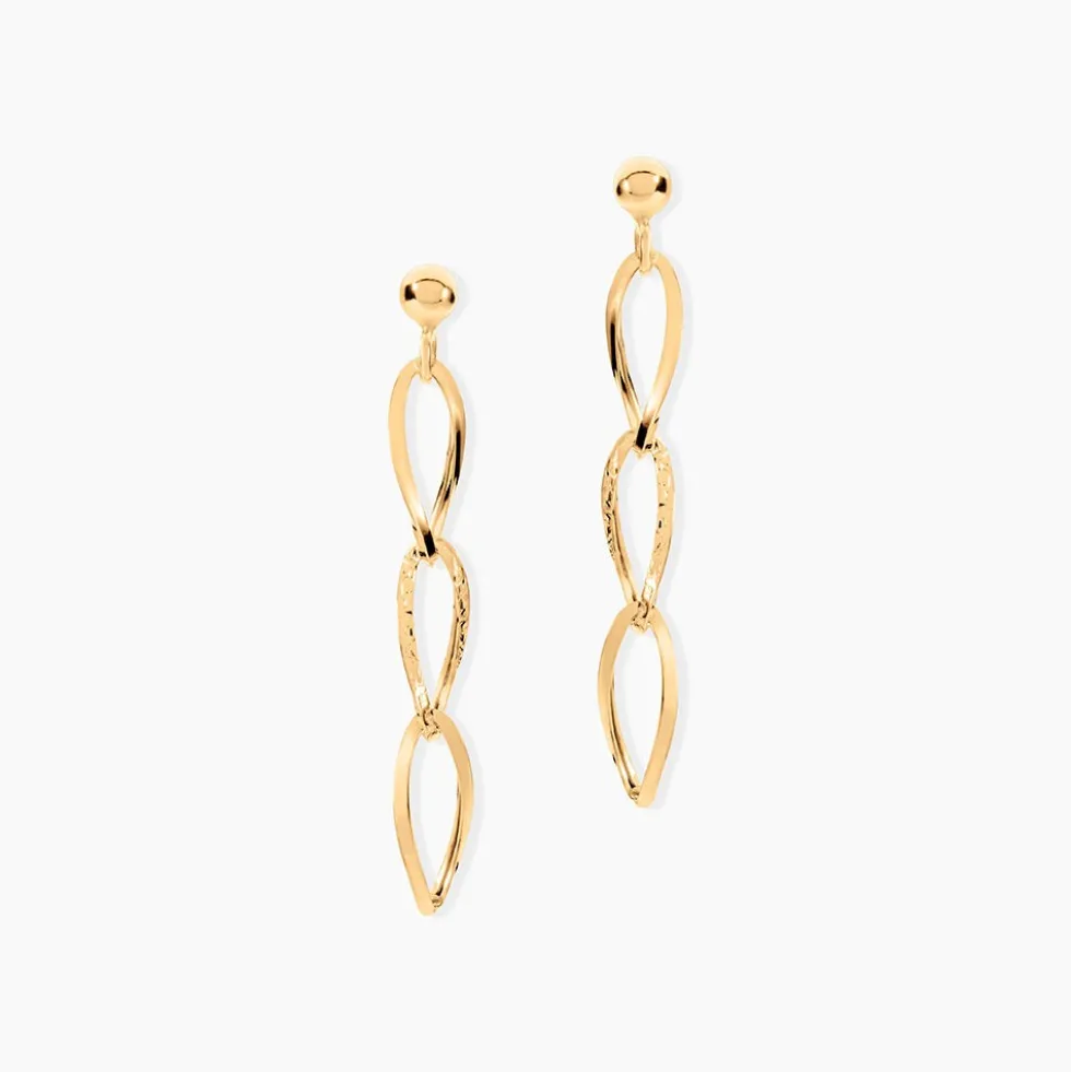 Boucles D'oreilles Pendantes Lianetta Or Jaune