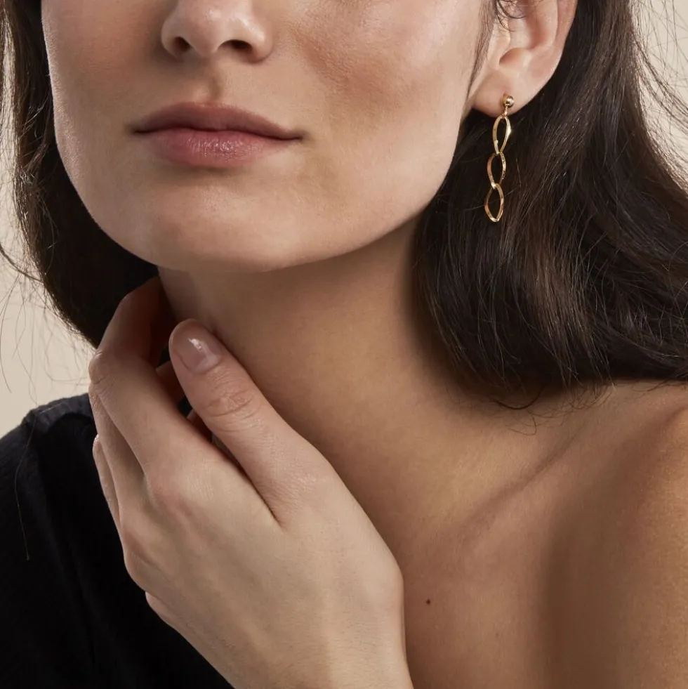 Boucles D'oreilles Pendantes Lianetta Or Jaune