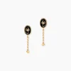 Boucles D'Oreilles Pendantes Alerya Plaqué Or Jaune Oxyde De Zirconium