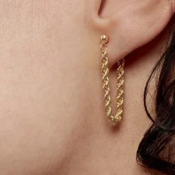 Boucles D'oreilles Pendantes Cordelia Or Jaune