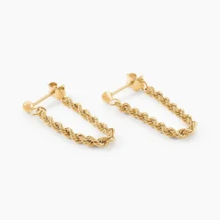 Boucles D'oreilles Pendantes Cordelia Or Jaune