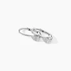 Boucles D'oreilles Pendantes Or Blanc Urzula Diamants