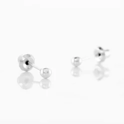 Boucles D'oreilles Prothèse Or Blanc