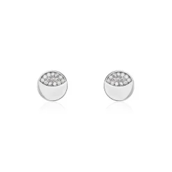 Boucles D'oreilles Puces Argent Grissil Oxydes De Zirconium