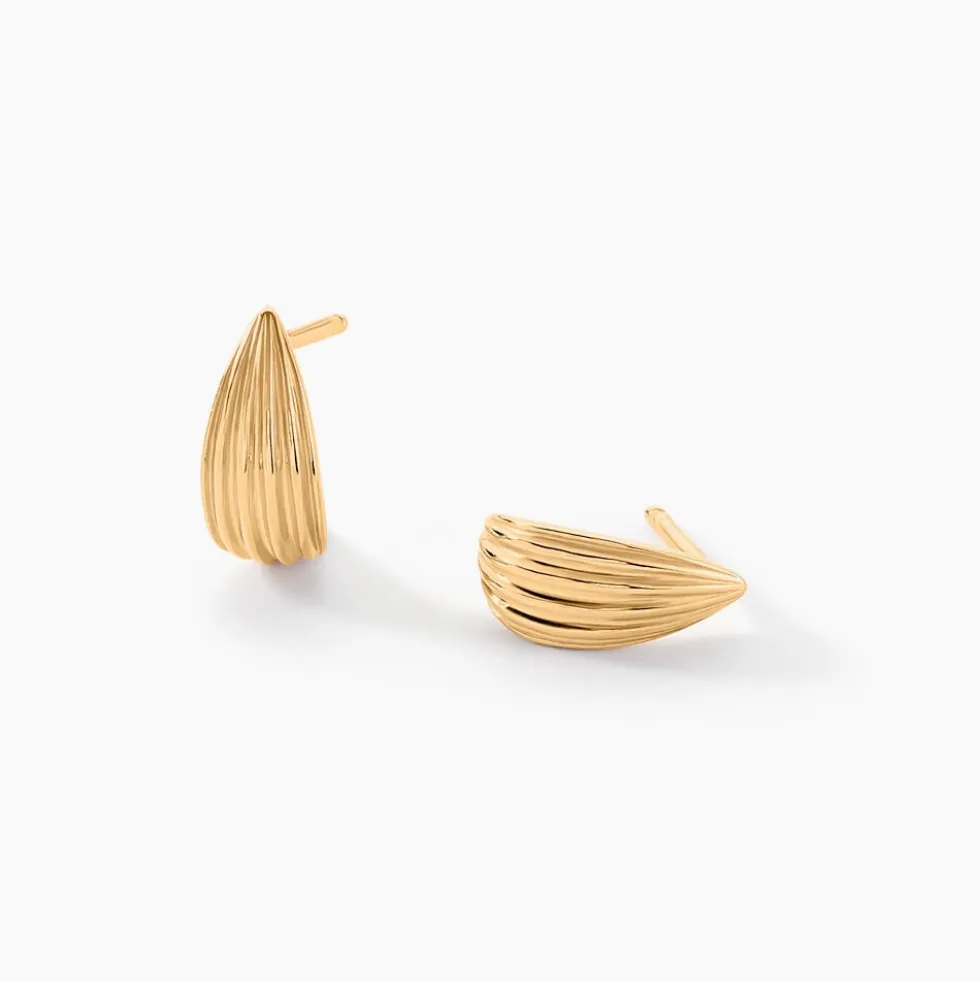 Boucles D'oreilles Puces Acapulco Plaqué Or Jaune