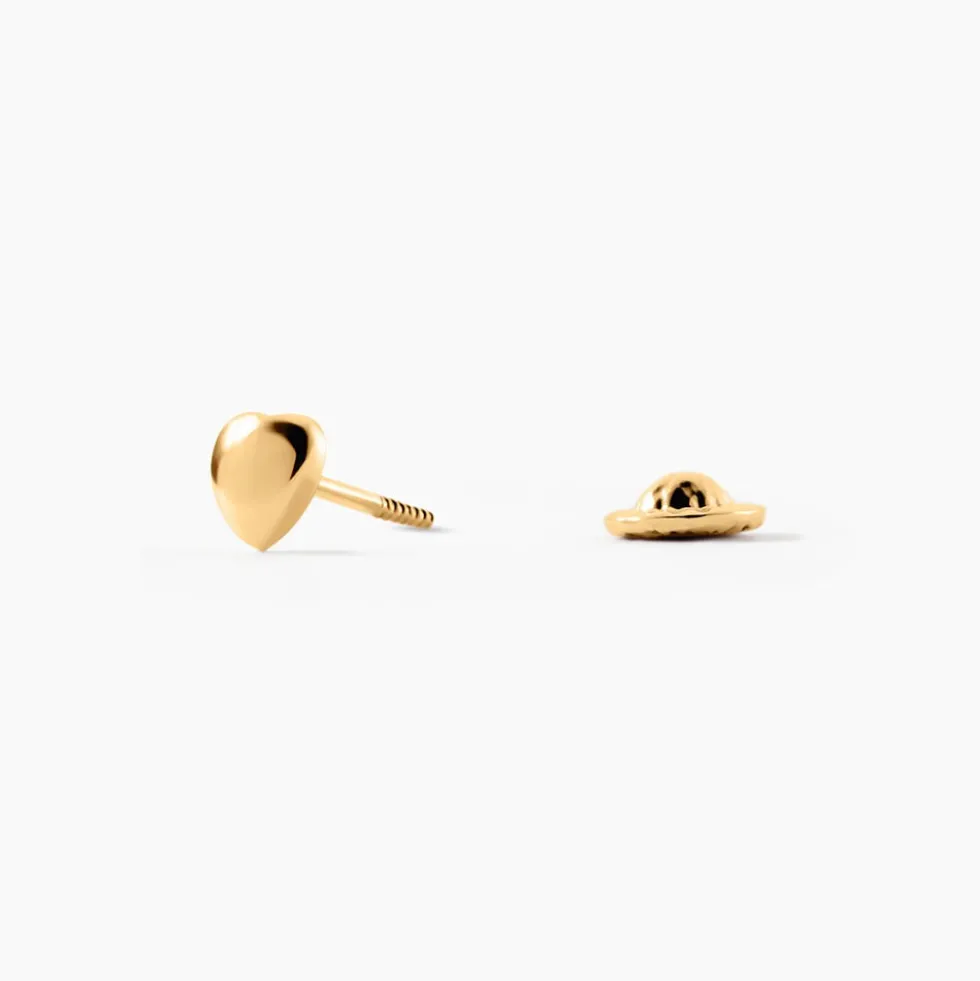 Boucles D'oreilles Puces Arisaema Or Jaune