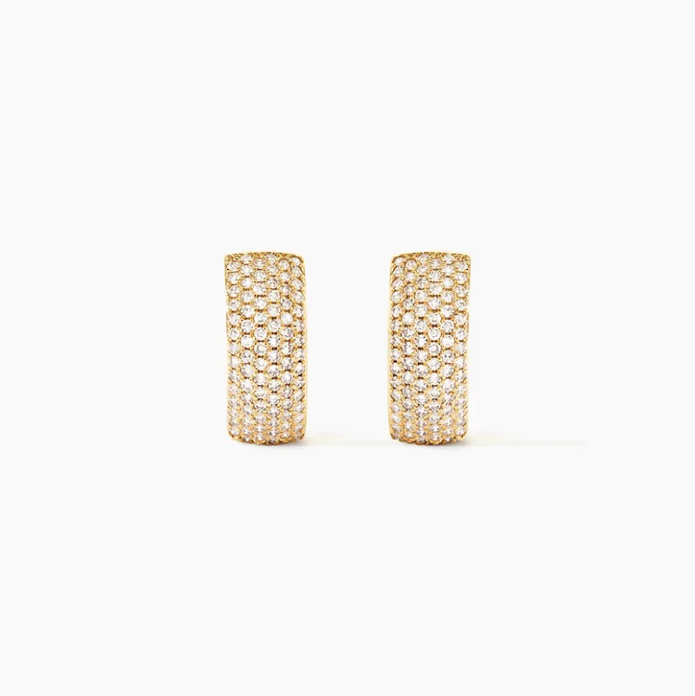 Boucles D'oreilles Puces Charlotte Or Jaune Diamant