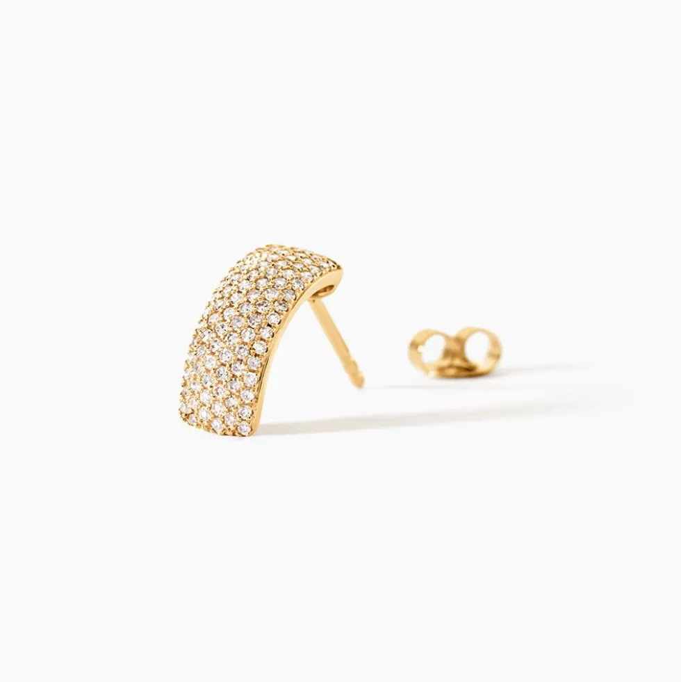 Boucles D'oreilles Puces Charlotte Or Jaune Diamant