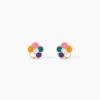 Boucles D'Oreilles Puces Caly Or Jaune Oxyde De Zirconium