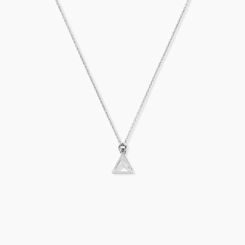 Boucles D'oreilles Puces Cubik Argent Blanc