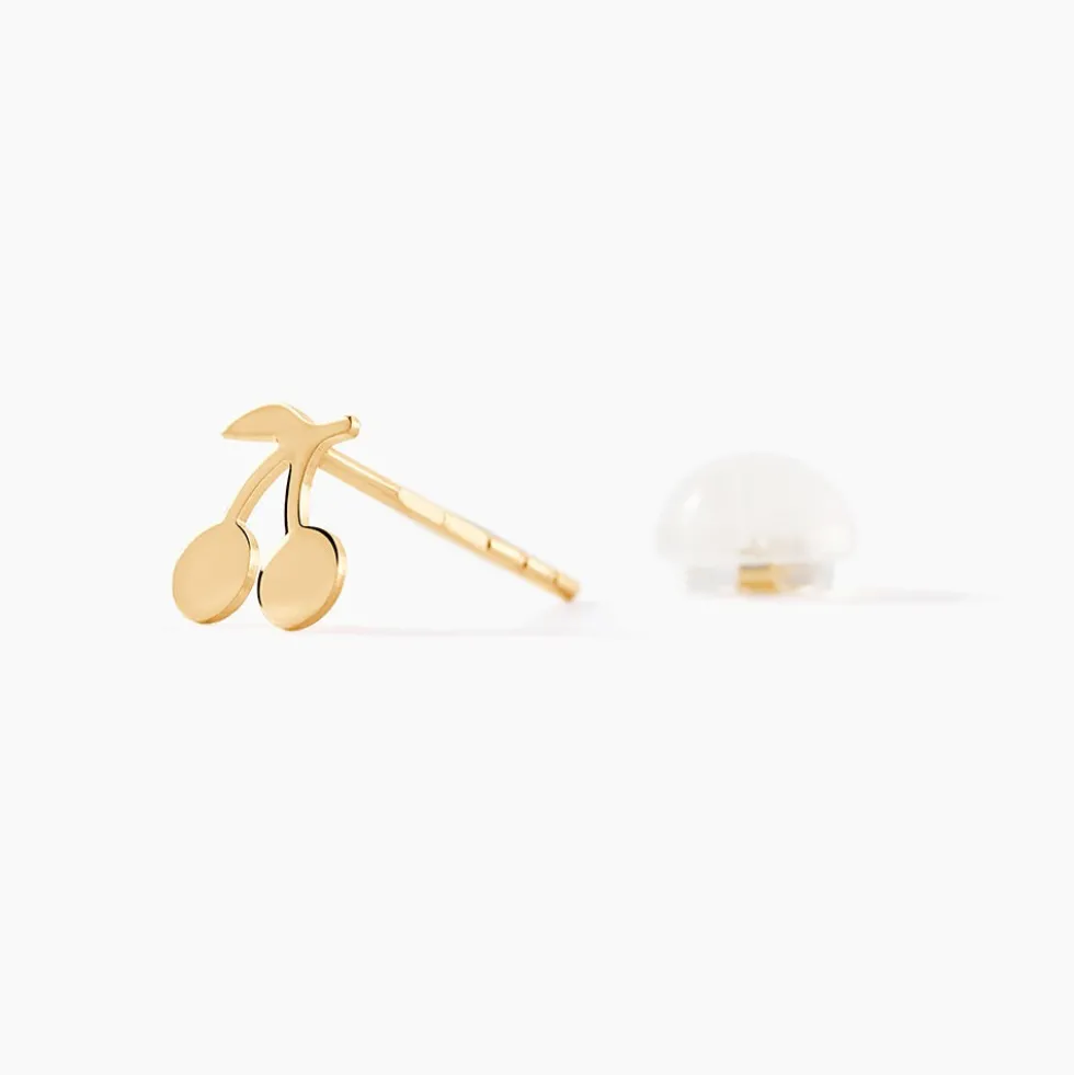Boucles D'oreilles Puces Cerisia Or Jaune