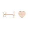 Boucles D'oreilles Puces Deven Argent Rose Oxyde De Zirconium