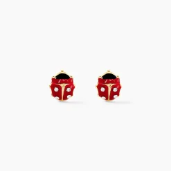 Boucles D'oreilles Puces Deena Or Jaune Oxyde De Zirconium