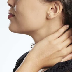 Boucles D'oreilles Puces Eddie Or Jaune Oxyde