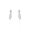 Boucles D'oreilles Puces Emma Or Blanc Diamant
