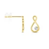 Boucles D'oreilles Puces Eszter Or Jaune Diamant