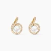 Boucles D'oreilles Puces Florentina Plaqué Or Jaune Oxyde De Zirconium