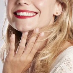Boucles D'oreilles Puces Fidelia Boule Diamantee Or Jaune