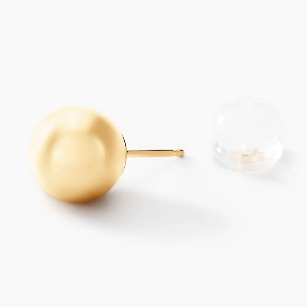 Boucles D'oreilles Puces Fidelia Boule Or Jaune