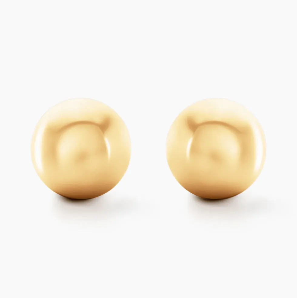 Boucles D'oreilles Puces Fidelia Boule Or Jaune