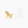 Boucles D'oreilles Puces Gerd Cheval Or Jaune