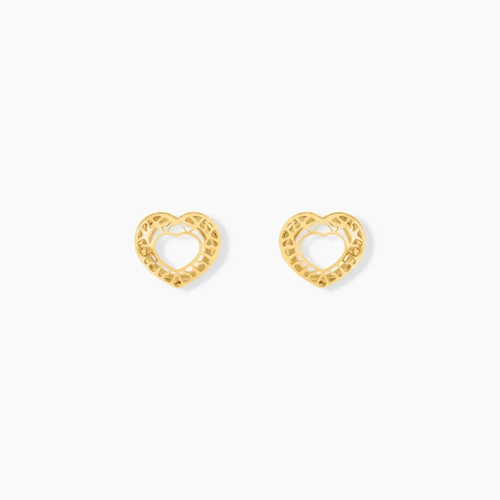 Boucles D'oreilles Puces Himelinda Or Jaune