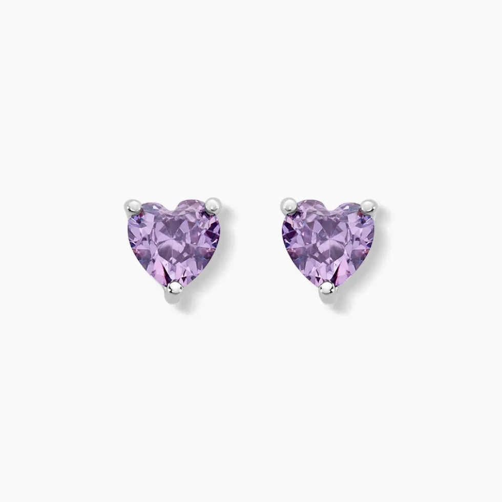 Boucles D'oreilles Puces Kelvyn Argent Blanc Oxyde De Zirconium