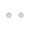 Boucles D'oreilles Puces Kanani Argent Blanc Perle De Culture