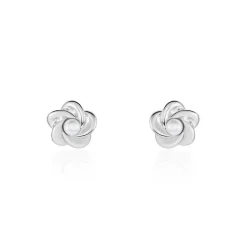 Boucles D'oreilles Puces Kanani Argent Blanc Perle De Culture