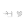 Boucles D'oreilles Puces Louane Or Blanc Diamant