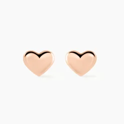 Boucles D'oreilles Puces Lison Or Rose