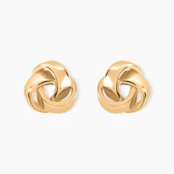 Boucles D'oreilles Puces Marcelina Plaqué Or Jaune