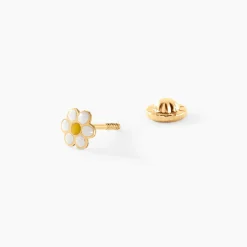Boucles D'oreilles Puces Marigold Or Jaune
