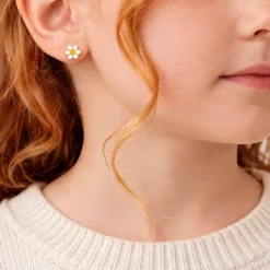Boucles D'oreilles Puces Marigold Or Jaune
