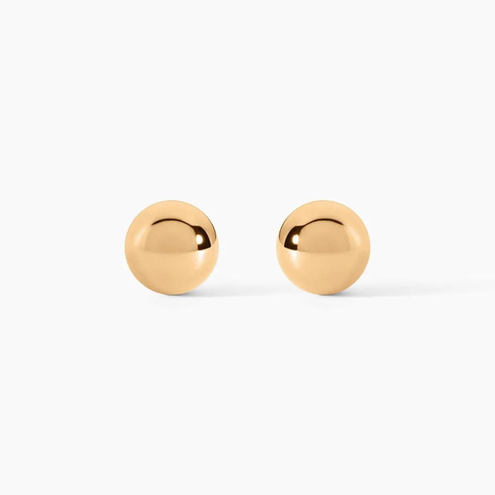 Boucles D'oreilles Puces Nohraae Plaqué Or Jaune