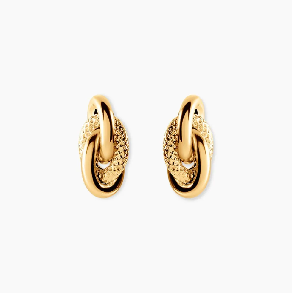 Boucles D'oreilles Puces Niko Or Jaune